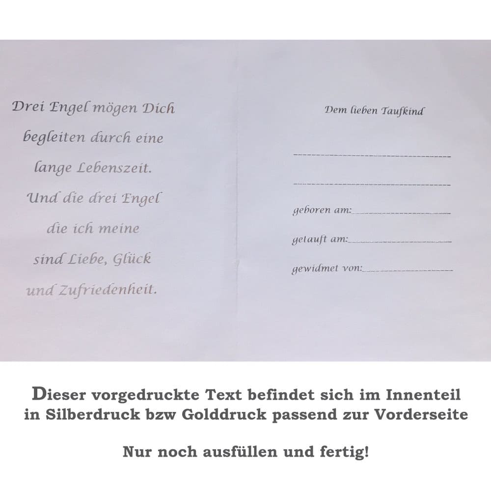 vordruck text taufbrief